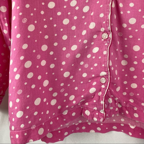 Victoria Secret Pink Polka Dot Pajama Top - Picture 2 of 6